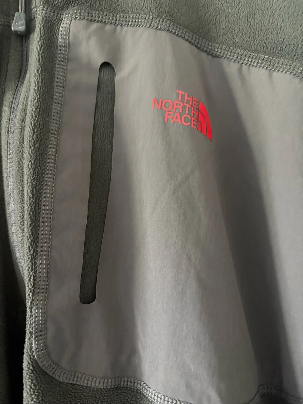 The North Face Men's Polatec 1/4 zip Fleece Pullover Dark Gray XXL
